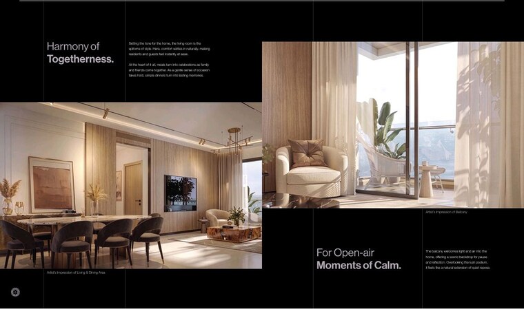 Dining area, sobha-one-residences 2 Bedroom 1063 Sq.Ft. Apartment In Hoskote Bangalore 10617392