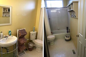 Bathroom in 3 BHK Independent House at Avas Vikas  – for Rent
