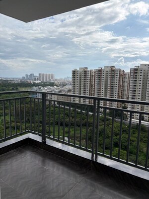 Balcony in 3 BHK Apartment at Aparna Sarovar Zenith, Nallagandla – for Rent