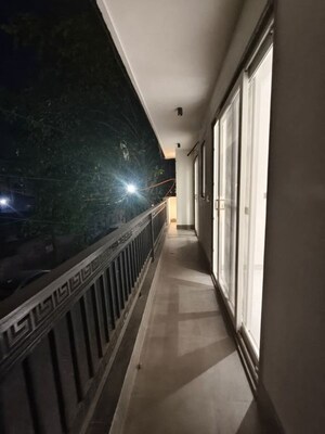 Staircase in 4 BHK Apartment at Freedom Fighters Enclave – for Rent