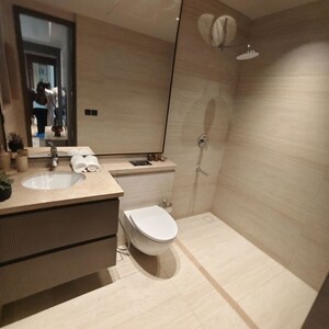 Bathroom in 3 BHK Builder Floor at Palam Vihar Residents Association, Palam Vihar – for Rent