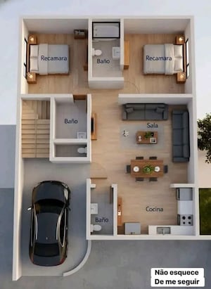 Floor Plan in 2 BHK Independent House at Paharia – for Sale