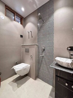 Bathroom in 4 BHK Apartment at Freedom Fighters Vihar – for Rent