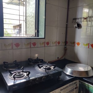 Kitchen in 1 BHK Apartment at Raj Park CHS, Kalwa – for Rent
