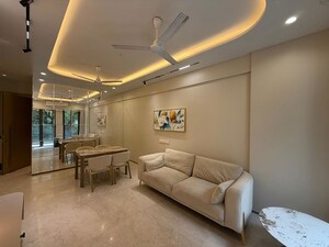 Living Room in 3 BHK Apartment at Rustomjee Seasons, Bandra East – for Rent