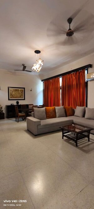 Living Room in 3 BHK Apartment at Defence Colony – for Rent