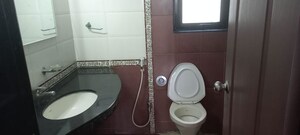 Bathroom in 3 BHK Apartment at Bramha Suncity, Wadgaon Sheri – for Rent
