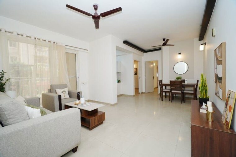 Living Room, sam-palm-olympia 3 Bedroom 1335 Sq.Ft. Apartment In Sector 16c Greater Noida Greater Noida 10617669