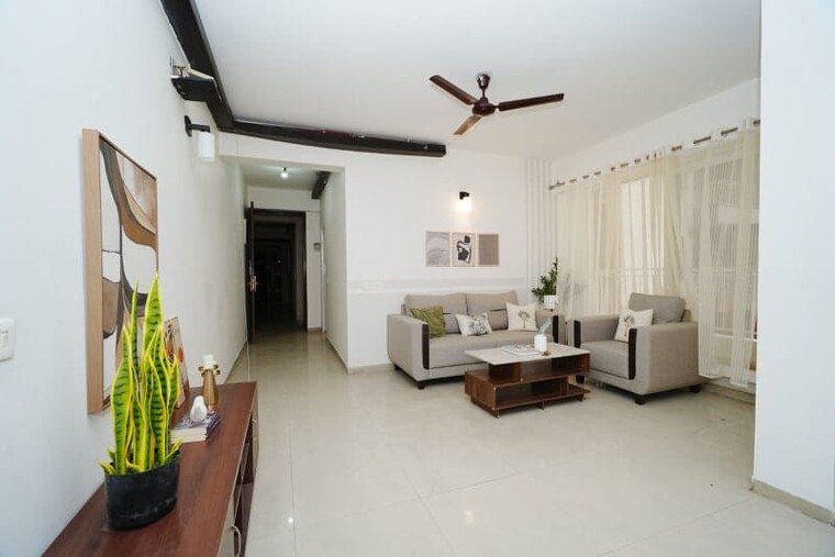 Living Room, sam-palm-olympia 3 Bedroom 1335 Sq.Ft. Apartment In Sector 16c Greater Noida Greater Noida 10617669