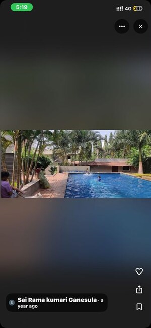 Swimming Pool in 3 BHK Villa at Edifice Almond Tree Row House, Yelahanka – for Rent