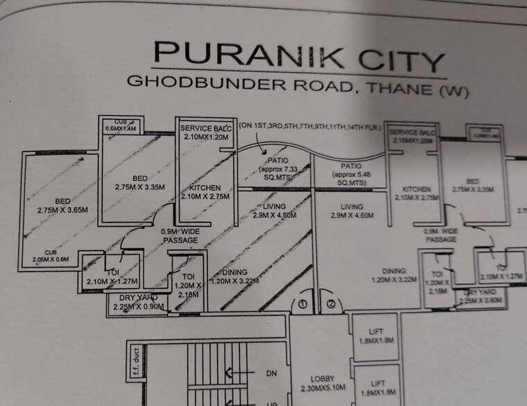 undefined, puranik-city 2 Bedroom 702 Sq.Ft. Apartment In Kasarvadavali Thane 10591879
