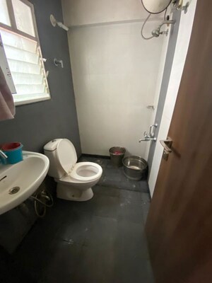 Bathroom in 2 BHK Apartment at Mokate Tower, Bhusari Colony – for Rent