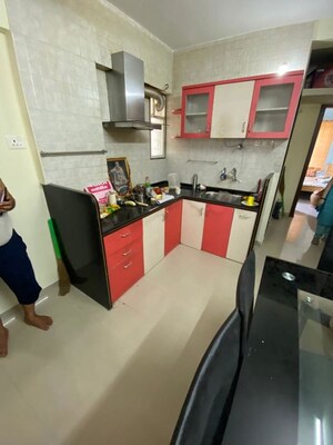 Kitchen in 2 BHK Apartment at Mokate Tower, Bhusari Colony – for Rent