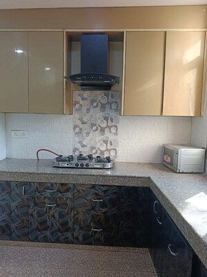Kitchen in 3 BHK Builder Floor at Sushant Lok I – for Rent