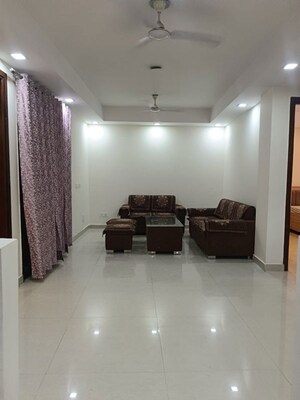 Living Room in 3 BHK Builder Floor at Sushant Lok I – for Rent