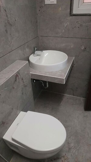 Bathroom in 3 BHK Apartment at Rahul Downtown, Punawale – for Rent