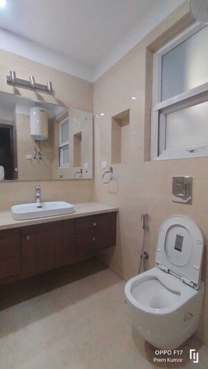 Bathroom in 3 BHK Builder Floor at Defence Colony – for Rent