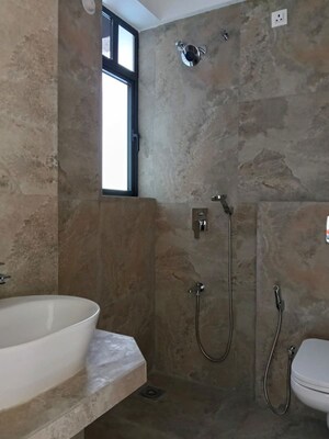 Bathroom in 2 BHK Apartment at Prescon Midtown Bay, Mahim West – for Rent