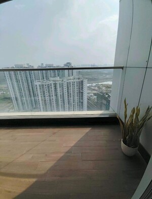 Balcony in 4 BHK Apartment at Panchshil Towers, Kharadi – for Rent