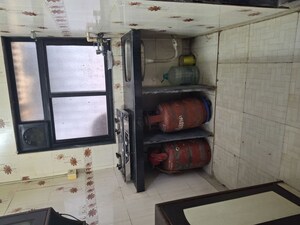Kitchen in 1 RK Apartment at Kopar Khairane – for Rent