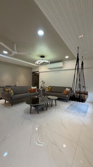 Living Room in 3 BHK Apartment at Usha Kunj Apartment, Juhu – for Rent