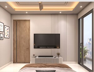 Bedroom in 2.5 BHK Builder Floor at Smart World Orchard, Sector 61 – for Rent