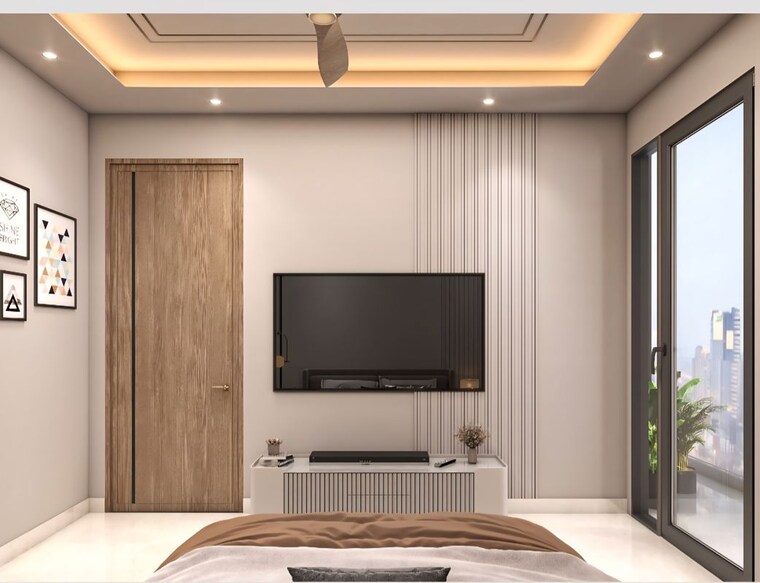 Bedroom, smart-world-orchard 2.5 Bedroom 1200 Sq.Ft. Builder Floor In Sector 61 Gurgaon 10618008