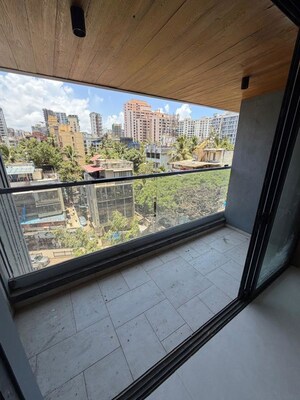 Balcony in 3 BHK Apartment at Aum Artha, Khar West – for Rent