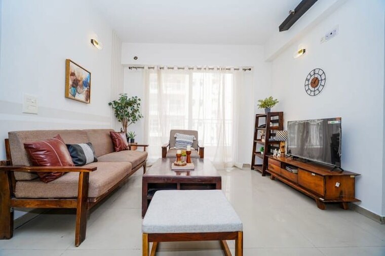 Living Room, sam-palm-olympia 3 Bedroom 1457 Sq.Ft. Apartment In Sector 16c Greater Noida Greater Noida 10618068