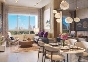 Living Room in 1.5 BHK Apartment at Piramal Vaikunth, Balkum Pada – for Sale