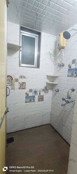 Bathroom in 1 BHK Apartment at God Gifts Building, Lower Parel – for Rent