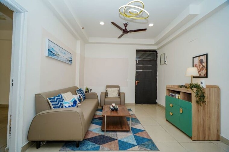 Living Room, ajnara-le-garden 2 Bedroom 995 Sq.Ft. Apartment In Sector 16b Greater Noida Greater Noida 10618135