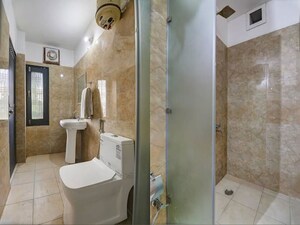 Bathroom in 3 BHK Independent House at Sainik Farm – for Rent