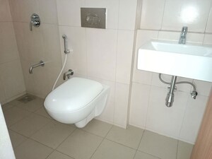 Bathroom in 3 BHK Apartment at Godrej Emerald, Ghodbunder Road – for Rent