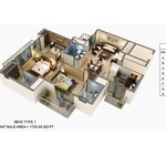 3 BHK +  1750 Sq.Ft. Apartment in Ansal Estella