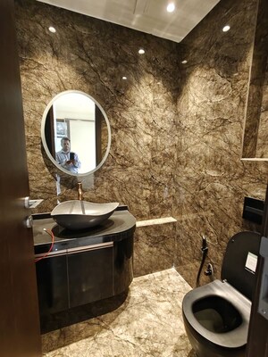 Bathroom in 4 BHK Builder Floor at Uday Arden 45, Sector 45 – for Rent