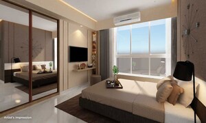 Room in 1 BHK Apartment at Godrej Nirvaan, Themghar – for Sale
