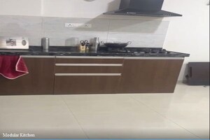 Kitchen in Studio Apartment at Gera World of Joy, Kharadi – for Rent