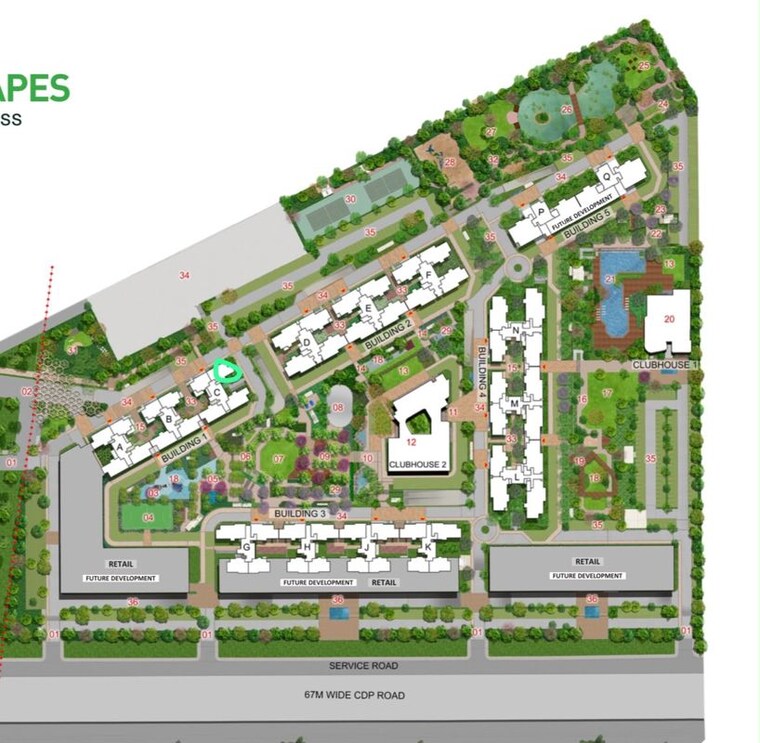 Master Plan, godrej-woodscapes 2 Bedroom 1192 Sq.Ft. Apartment In Budigere Cross Bangalore 10618032