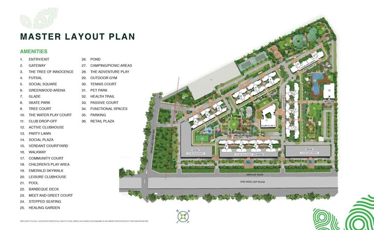 Master Plan, godrej-woodscapes 2 Bedroom 1192 Sq.Ft. Apartment In Budigere Cross Bangalore 10454760