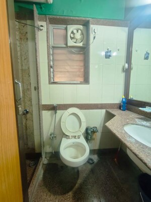 Bathroom in 3 BHK Apartment at Windsor Garden Enclave, Vasant Vihar – for Rent