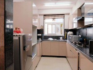 Kitchen in 3 BHK Apartment at East Of Kailash – for Sale