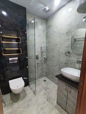 Bathroom in 3 BHK Builder Floor at Saket – for Rent