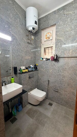 Bathroom in 3 BHK Builder Floor at Palam Vihar – for Rent