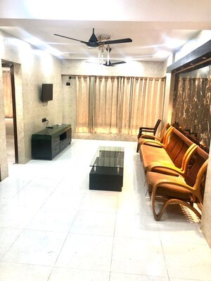 Living Room in 2 BHK Apartment at Mahim West – for Rent