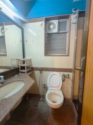 Bathroom in 3 BHK Apartment at Windsor Garden Enclave, Vasant Vihar – for Rent