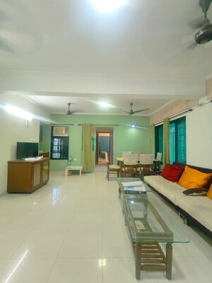 Living Room in 3 BHK Apartment at Windsor Garden Enclave, Vasant Vihar – for Rent