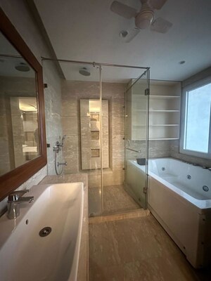 Bathroom in 4 BHK Builder Floor at Greater Kailash I – for Rent