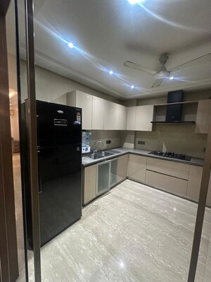 Kitchen in 4 BHK Builder Floor at Greater Kailash I – for Rent