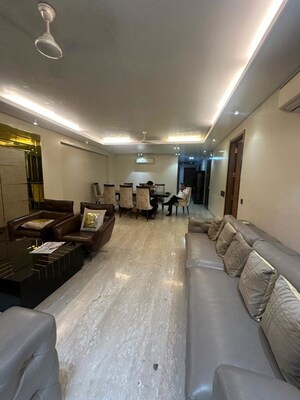 Living Room in 4 BHK Builder Floor at Greater Kailash I – for Rent